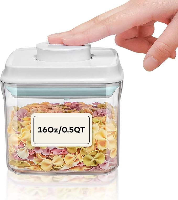 Bop Top | Airtight Meal Prep Containers with Lids | Food Storage Container Sets | Snack and Overnight Oats Fridge Organizer | Pantry and Kitchen Organization