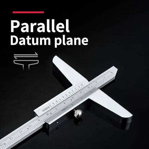 0-150mm Depth Vernier Caliper Micrometer Measuring Tool, 0.02mm Resolution,Carbonsteel Caliper Measuring Tool, DRINYOUNG (0-150/128in Depth Caliper)