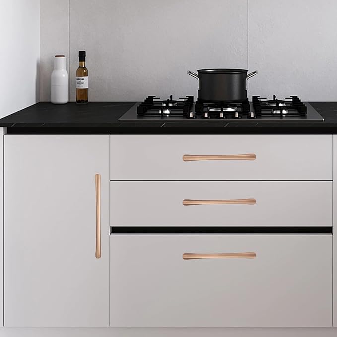 10 Pack 12-3/5 Inch(320mm) Kitchen Cabinet Handles Champagne Bronze Cabinet Pulls Zinc Alloy Drawer Pulls Kitchen Hardware