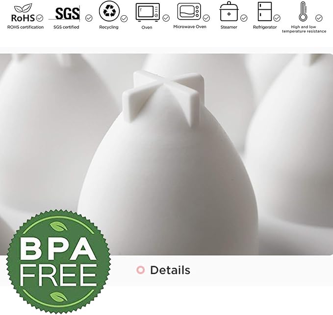 OCPO KITCHEN 3D Strawberry Silicone Mold for Baking Mousse Cake, Fruit Dessert, Pastry, Chocolate, Pudding, Ice Cream, Cake Decoration Mold, Strawberry Shape (15 Cavity)