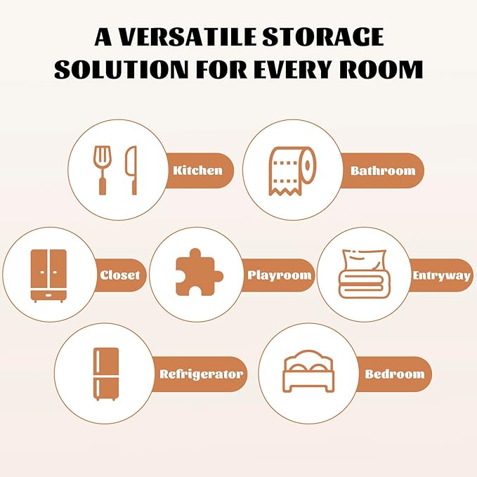 Clear Plastic Storage Bins-6 Pack Large Pantry Organizers and Storage Containers for Kitchen, Bathroom, Under-Sink, Office, Closet, Garage, Freezer and Snack