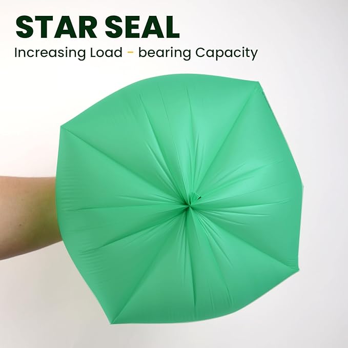 RAYTID Compostable trash Bags 2.6 Gallon Compost Bags for Kitchen Countertop Bin 1.3,2,3, Gallon, 120 Count,Small Kitchen Food Scrap Waste Bags,ASTM D6400, US BPI & Europe OK Compost Home Certified