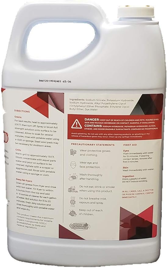 GrillMeister Grill, Grate & Oven - Heavy Duty Cleaner/Degreaser,1 Gallon