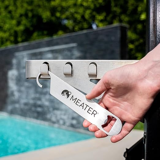 MEATER Plus Bundle: Smart Digital Wireless Meat Thermometer with Microfiber Kitchen Towel & Bar Blade Opener | Grilling, Smoking, Roasting, Baking, & BBQ | Limited Edition Brown Sugar Color