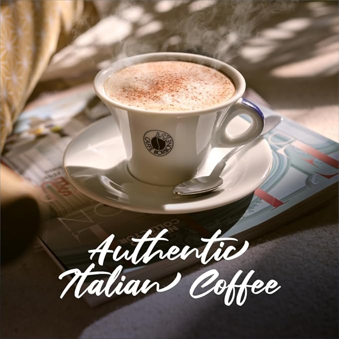 Caffe Borbone, Whole Bean Coffee Blend, 100% Arabica, Medium Roast, Roasted and Freshly Packaged in Italy, 2.2 Pound Bag (Pack of 2)