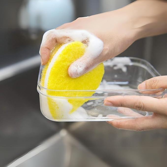 Lustroware Micro Clear Transparent Food Storage Containers with Lids – BPA-Free, Shatterproof, Dishwasher & Microwave Safe, 1.0 qt Stackable Refrigerator Organizer Bins, Made in Japan, Set of 6