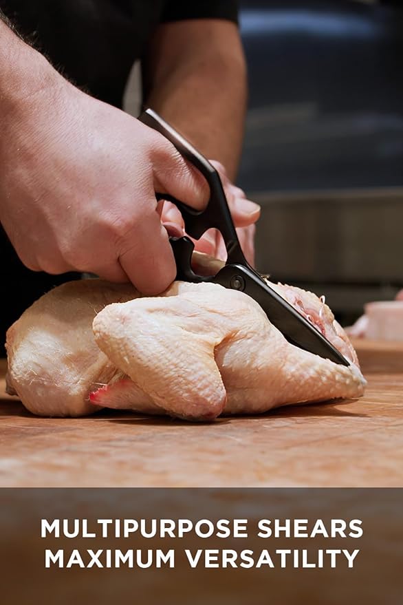 Dalstrong Japanese Stainless Steel Ambidextrous Kitchen Scissors - All Purpose - Heavy Duty - Detachable - Sharp Blade - Herbs, Pizza, Meat Cutting