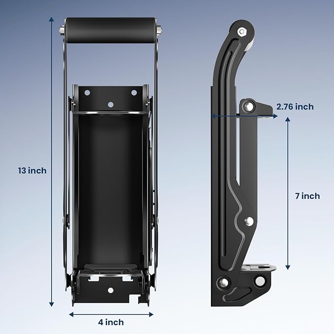 Kotto Can Crusher - Wall Mounted Can Crushers for Recycling - with Auto-Drop System -Built-in Bottle Opener-Crushes 8-16oz Cans-Includes Kitchen Storage Bag-Heavy Duty Can Crusher for Home Use-Black