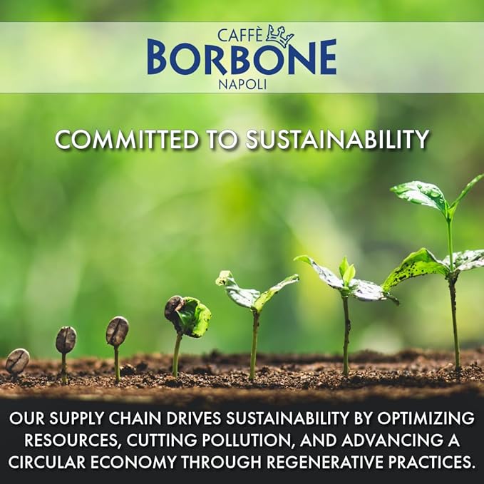 Caffe Borbone Aluminum Coffee Pods, 100% Arabica, Medium Roast, Aromatic and Refined, Genuine Italian Coffee - NOT compatible with Vertuo - 50 Count