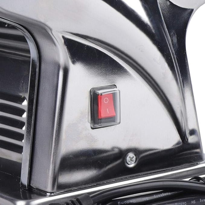 Electric Pasta Maker Machine, 110V 135W Noodle Maker Stainless Steel Pasta Making Machine Automatic Pastry Making Machine Speed Adjustable Noodle Cutting Machine