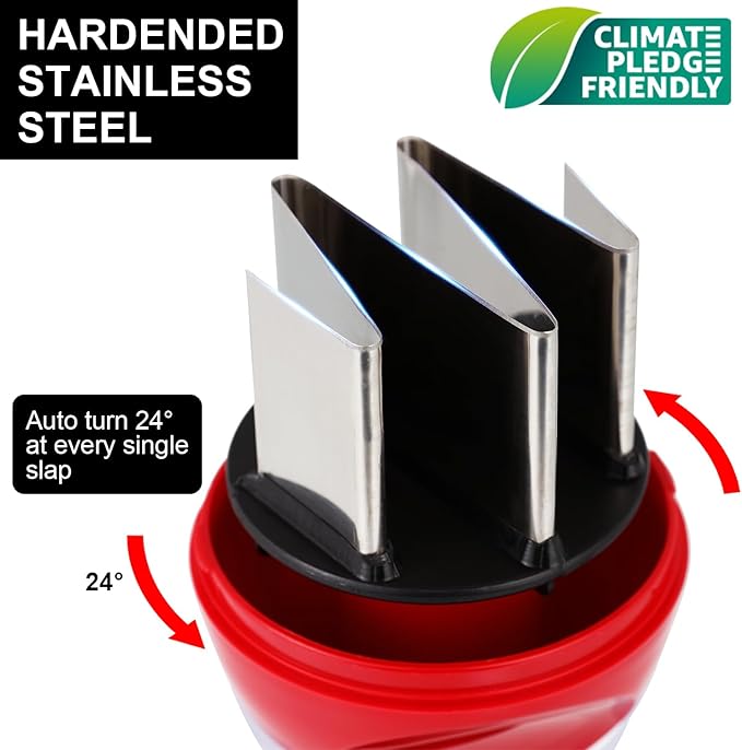 Geedel Food Chopper, Easy to Clean Manual Hand Vegetable Chopper Dicer, Dishwasher Safe Slap Onion Chopper for Veggies Onions Garlic Nuts Salads Red