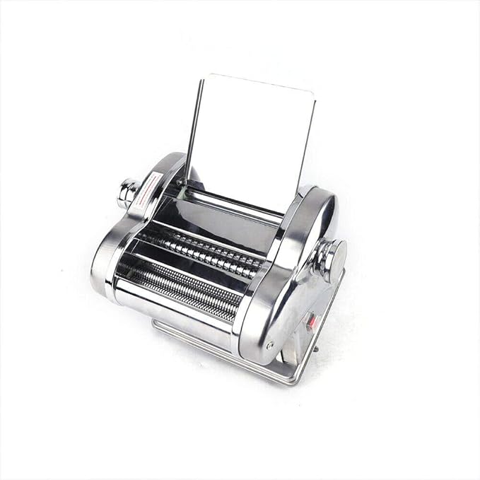 Electric Pasta Maker Machine, 110V 135W Noodle Maker Stainless Steel Pasta Making Machine Automatic Pastry Making Machine Speed Adjustable Noodle Cutting Machine