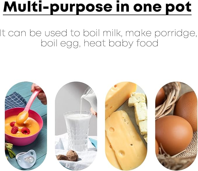 0.6qt Mini Enamel Milk Pot Insulated Wooden Handle 2 Pour Spouts Small Food Warmer Cute Saucepan (D015,RED)