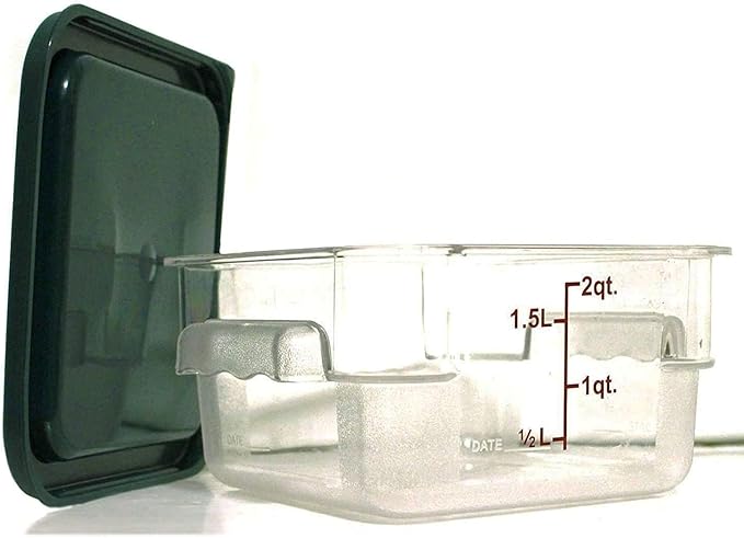 Tiger Chef Food Storage Containers with Lids - Plastic Container Set for Pantry Storage- 2 Qt - 4 Pack for Sugar, Flour, Cereal, Dry Goods