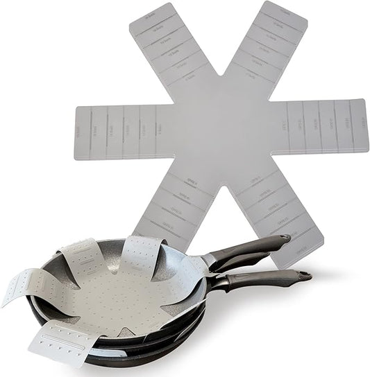 Pot and Pan Protectors for Stacking, Pot Pan Separators Cookware Protector 3 Pack, Dividers Anti-Slip Foldable for Multiple Sizes Pots and Pans Avoid to Scratching or Marring