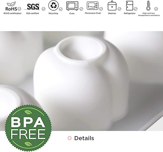 OCPO KITCHEN Cherry Silicone Mold for Baking Mousse Cake, Fruit French Dessert, Pastry, Chocolate, Cupcake, Ice Cream Mould, Cake Decoration Mold, 3D Cherry Shape (8-Cavity)