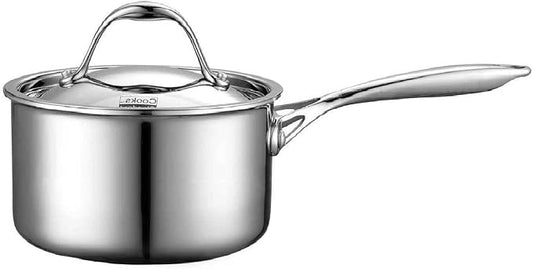 Cooks Standard Multi-Ply Clad Saucepan, 1.5 Quarts, Silver