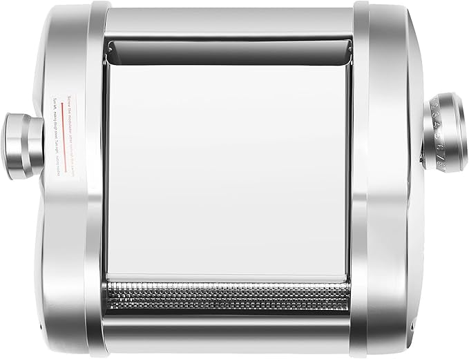 Electric Pasta Maker Machine 135W Electric Noodle Maker, Adjustable Thickness 1.5mm/4mm, 110V Automatic Dough Sheeter Dough Roller, for Home Family Use, Only Making Flat Noodles