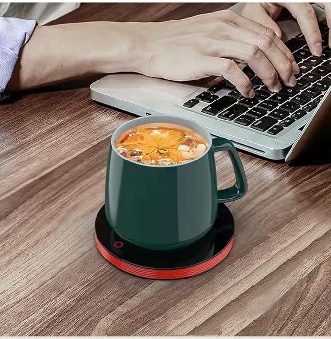 Coffee Mug Warmer for Desk - Auto On/Off Gravity-Induction Smart Coffee Cup Warmer for Coffee Tea Beverage Milk Cocoa Water Soup, Coffee Warming Plate for Office Home Desk Use Black