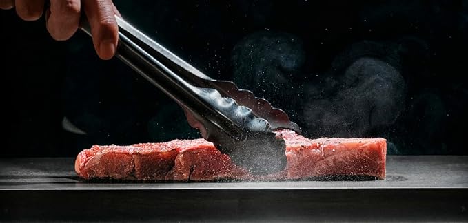 BALMUDA The Teppanyaki | 6.6mm Cladding Plate Hot Plate with Precise Temperature Control (320°F–430°F) | 360° Cooking Design | Perfect for Steak, Okonomiyaki, Crepes, and More