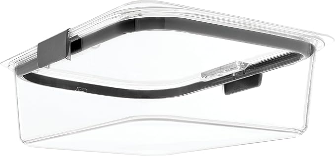 Rubbermaid Brilliance Food Storage Container, Large, 9.6 Cup, Clear 2024351 (Pack of 2)