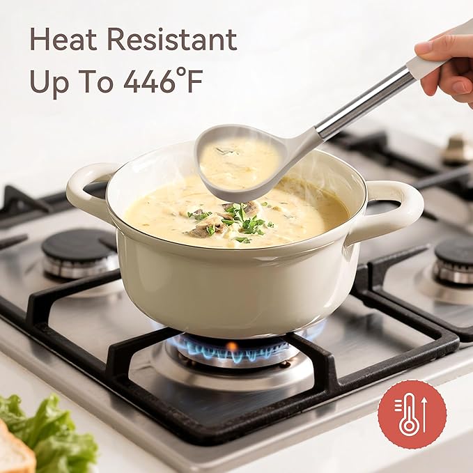 Silicone Cooking Utensils Set, 28 Pcs Kitchen Utensils Set for cooking, 446°F Heat Resistant Spatula Set, Food Grade Silicone and Stainless Steel Handle Kitchen Gadgets for Nonstick Cookware BPA Free