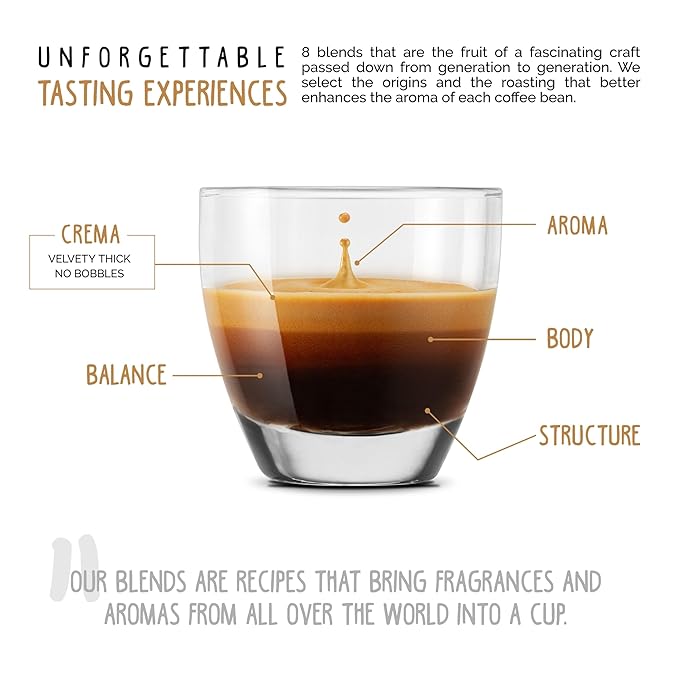 Caffe Vergnano 1882 Espresso Whole Bean Arabica Roast Coffee, 2.2 lb bag - Italian Medium Roast Coffee Beans with notes of Chocolate, Nuts & Caramel, Intensity 7/10-1000g Bag