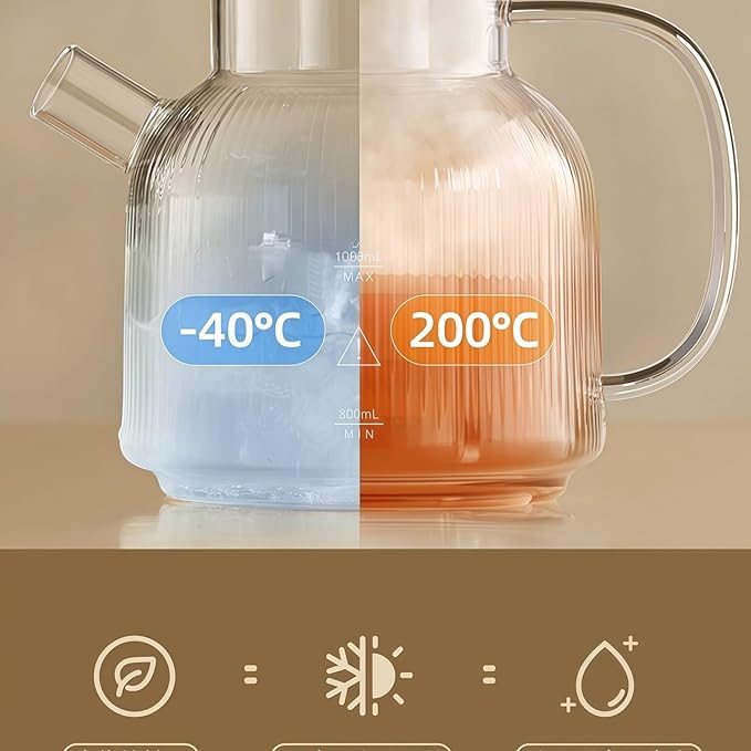 1L Glass Electric Kettle with Fast Boiling & Keep Warm,LED Display,BPA-Free Health Pot,Microcomputer Control Electric Tea Kettle,Boil-Dry Protection for Home,Office,Dorm(110V)