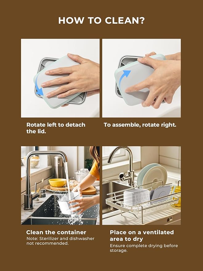 Pop Storage Set – 4 Pack Airtight Food-Grade Containers with Lids, BPA-Free, with Measurement Marks for Flour, Sugar, Pantry Organization