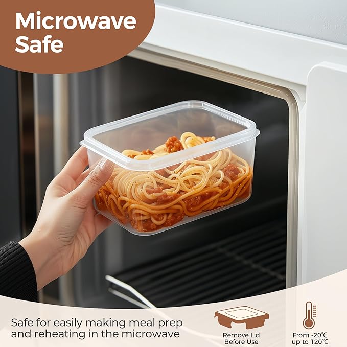 ComSaf Food Storage Containers with Lids Set of 3 (2L/2.1Qt) (1.4L/1.5Qt) (0.8L/0.8Qt), Airtight Food Storage Container, Plastic Canister Sets for Kitchen, Pantry Organizer for Sugar, Cereal and Snack