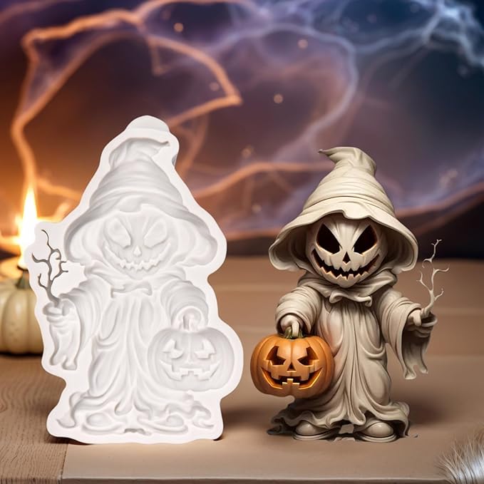 (Four-piece set) Skull of octopus with ghost face, butterfly, bug, Halloween skeleton grim reaper, skeleton bride, DIY silicone mold, chocolate mold wedding cake decoration tool soft candy cake mold