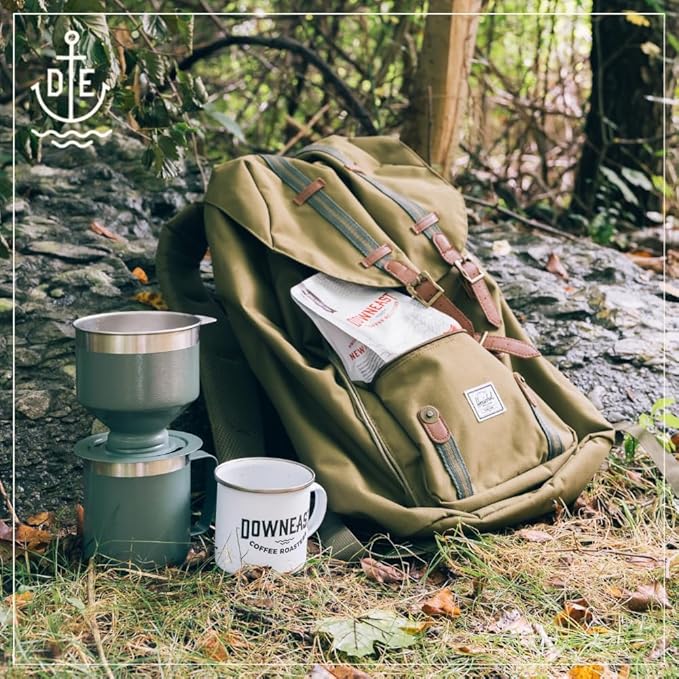 Downeast Coffee Roasters Whole Bean Coffee - 100% Colombian, Medium Roast, 100% Arabica Coffee - Dark Chocolate - Select Central and South American Highlands Ground (2lb Bag, Pack of 6)