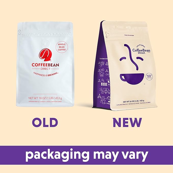 Coffee Bean Direct Medium Roast Espresso, Whole Bean Coffee, Medium Roast, 1 Pound Bag (Pack of 1)