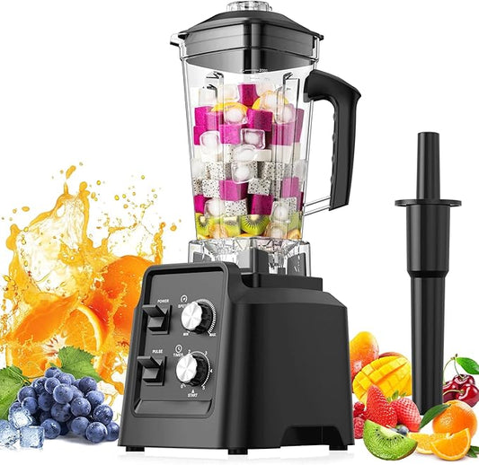 Blender for Smoothies - Countertop Blenders with 68oz Dishwasher-Safe Pitcher, Blenders for Kitchen, Ice Crushing & Frozen Fruit, BPA Free