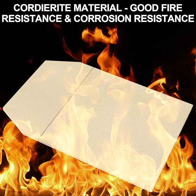 Pizza Stones Replacement Parts for Ooni Karu 16 Multi-Fuel Outdoor Pizza Oven Cordierite Baking Pizza Stones for Ooni Pizza Oven Stones Accessories for Bread, Pies,Pastry &Pizza