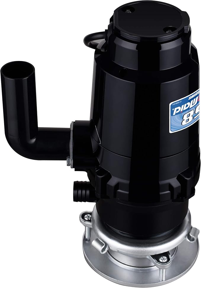 Waste Maid 10-US-WM-058-3B Garbage Disposal Anti-Jam Stainless Steel Food Waste Grinding System, 1/2 HP Economy, Black