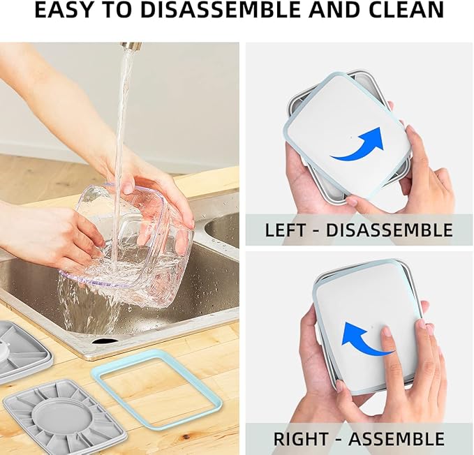 8-Piece Set of Pop Airtight Food Storage Containers with Lids Stackable Containers for Kitchen Pantry Organization Ideal for Cereal Snacks Flour Sugar Coffee and Spaghetti (1.2, 2.0, 2.7, 3.3qt)*2