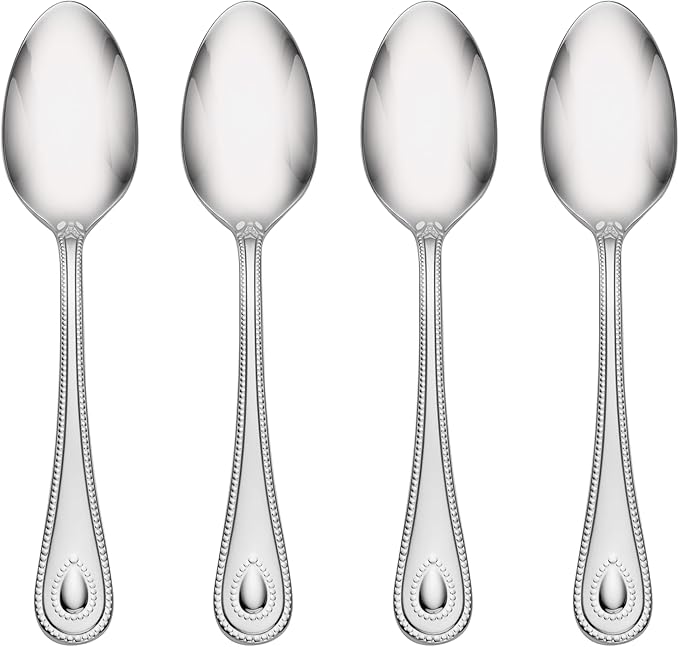 Lenox 894744 French Perle Dinner Spoons, Set Of 4