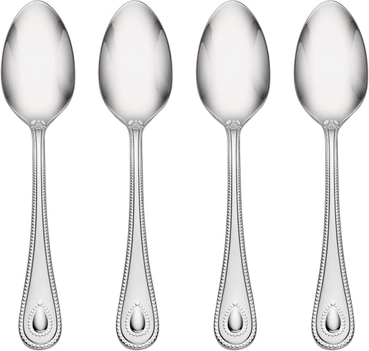 Lenox 894744 French Perle Dinner Spoons, Set Of 4