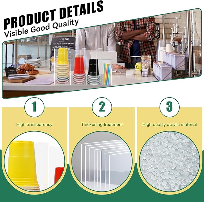 4 Compartments Acrylic Cup and Lid Holder, Clear Disposable Coffee Cup Holder Organizer,Cup Dispenser for Kitchen Bar Shop Party Supplies