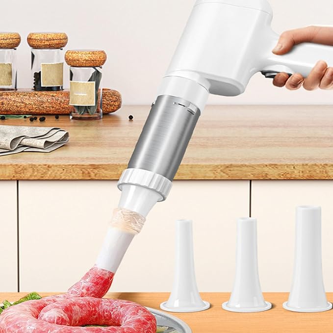 Electric String Hopper Machine, Handheld Electric Pasta Maker, 5-In-1 Cordless Pasta Machine, Portable Noodle Making Machine, for Spaghetti, Linguine & Sausage Making