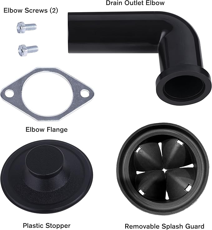 Eco Logic EL-7-DS-BN 7 Designer Series Food Waste Disposer with Brushed Nickel Sink Flange, 1/2 HP