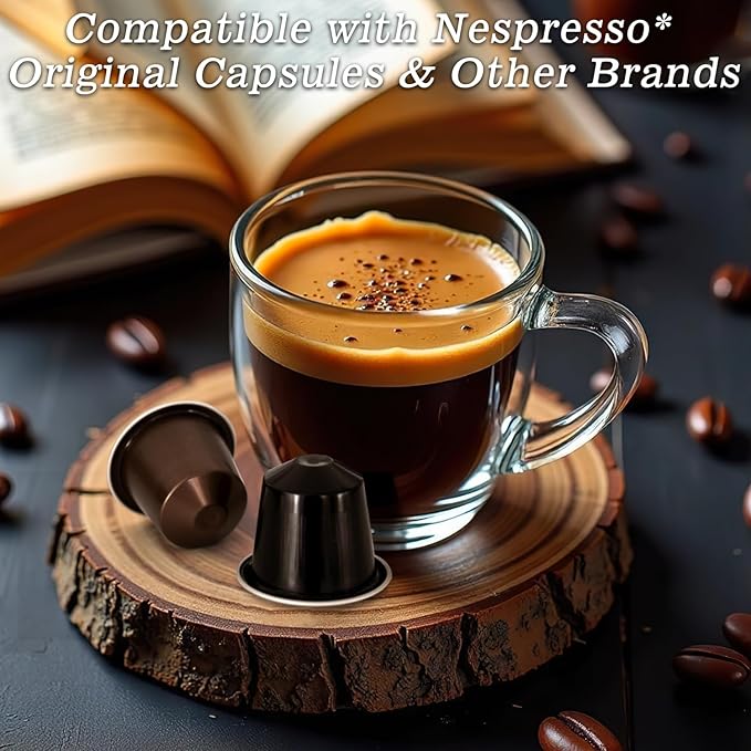 CUSIMAX Espresso Machine Single Serve Coffee Machine Compatible with Nespresso Pods, Adjustable Brewing Size, 19Bar Coffee Maker, Stainless Steel Espresso Maker with 20oz Remevable Water Tank