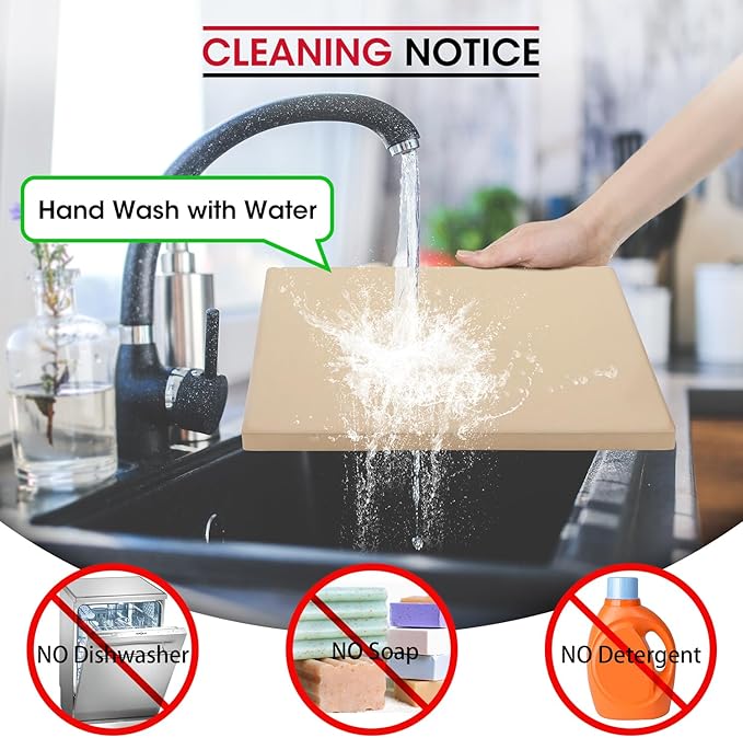 Unicook Pizza Stone for Oven and Grill, Rectangular Baking Pan 15 Inch x 12 Inch, Cordierite Large Cooking Oven Stone with Plastic Dough Scraper, Thermal Shock Resistant Pizza Pan