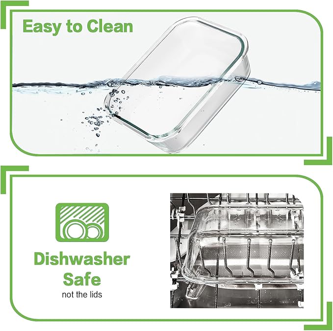 10 Pack Borosilicate Glass Meal Prep Containers with Locking Lids, Glass Food Storage Containers Set, Airtight Lunch Bento Boxes, BPA-Free & Leak Proof, 36oz & 14oz, Freezer, Oven Safe-Purple