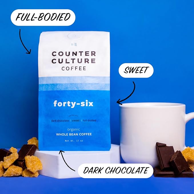 Counter Culture Coffee - Whole Bean Coffee - Multi-Pack - One 12oz Bag of Each (Big Trouble and Forty-Six)