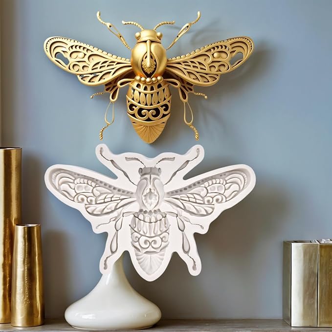 (Four-piece set) Flowers and birds. Butterflies, flowers and bees, bees, DIY silicone molds, cake chocolate molds wedding cake decoration tools cake molds