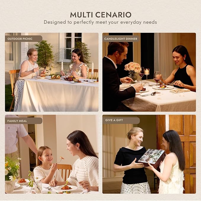 KINGSTONE Dinner Forks Set, 16-Piece Silverware Flatware Cutlery Dessert Forks (8.3-Inch), Forged Food-Grade Stainless Steel, Mirror Finish & Dishwasher Safe, Use for Kitchen, Home, Wedding, Party