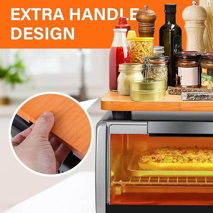 Cutting Board Compatible with Breville Smart Oven Air Fryer Pro, Accessories for BrevilleToaster Oven BOV800XL/845BSS/860BSS Air Fryer Countertop Convection Oven With Silicone Feet, Crate Extra Space