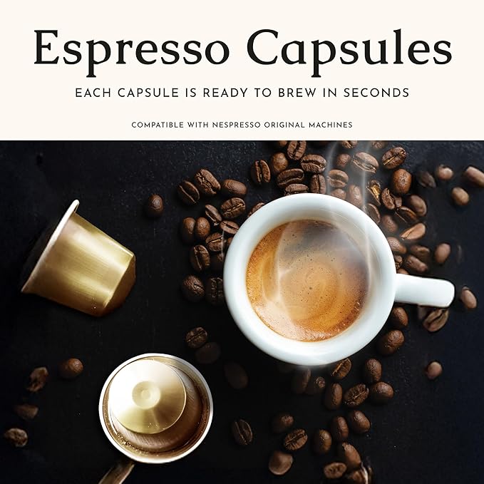 Segafredo Zanetti Espresso Capsules – Aluminum Pods for Nespresso Original Machines – Extra Dark Roast Premium Espresso with a Bold Aroma – Smoky, Intensity 12 – Forte, 10 Count